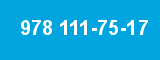 978 111-75-17 978 111-75-17
